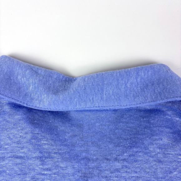 J Jill Love Linen Button Front Shirt Womens XL Blue Long Sleeve Boxy Minimalist - Picture 13 of 15